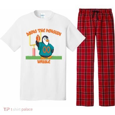 Doing The Penguin Waddle Football Touchdown Celebration Pajama Set