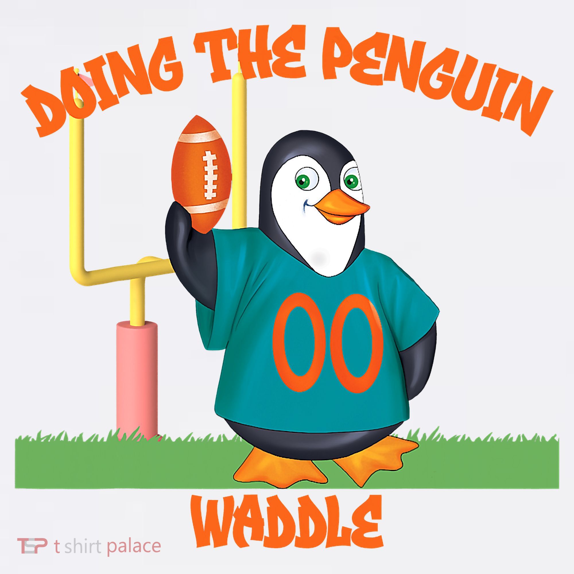Doing The Penguin Waddle Football Touchdown Celebration Polo