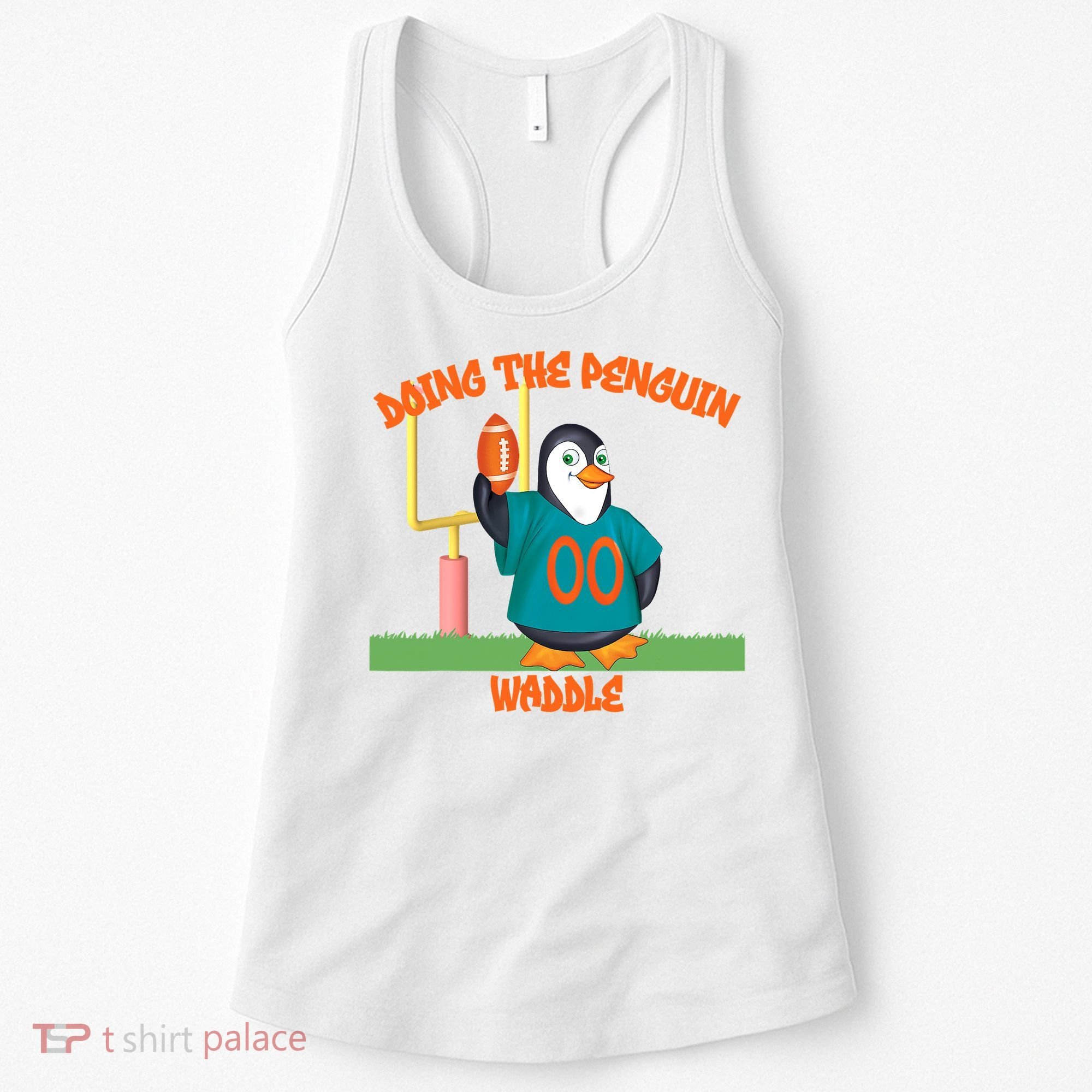 Doing The Penguin Waddle Football Touchdown Celebration Women's Tank Top