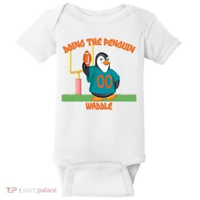 Doing The Penguin Waddle Football Touchdown Celebration Baby Bodysuit