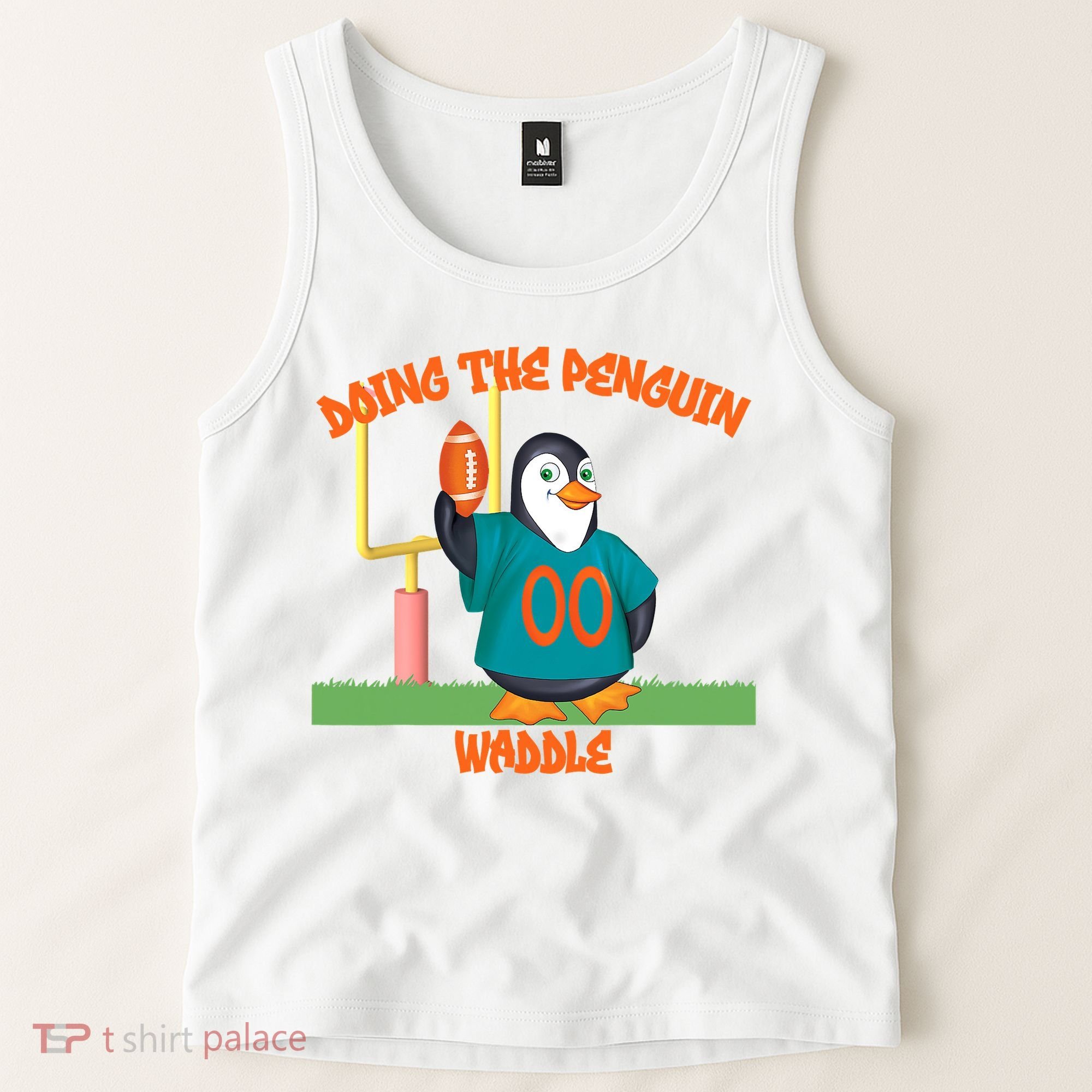 Doing The Penguin Waddle Football Touchdown Celebration Tank Top