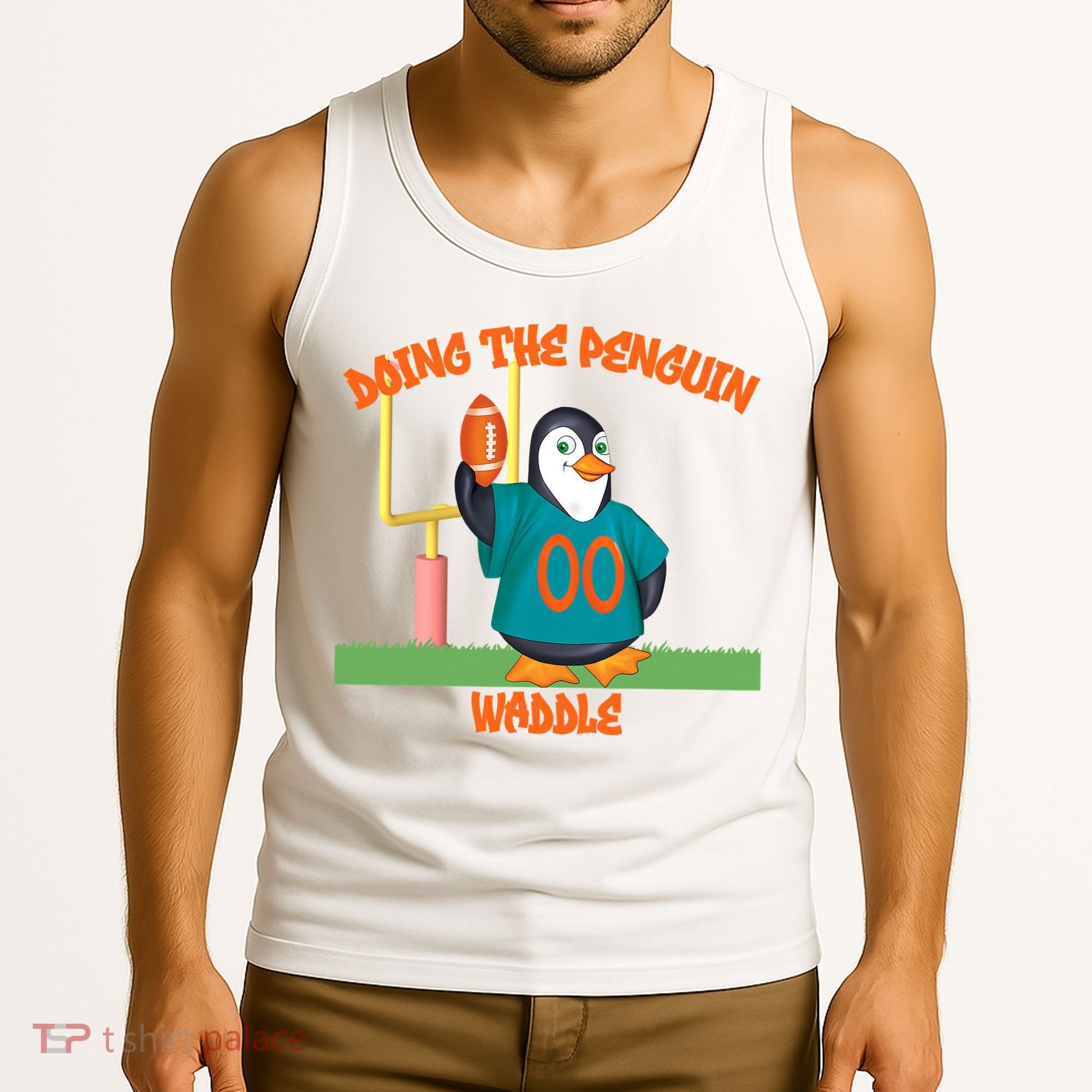 Doing The Penguin Waddle Football Touchdown Celebration Tank Top