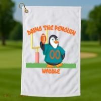 Doing The Penguin Waddle Football Touchdown Celebration Golf Towel thumb 1