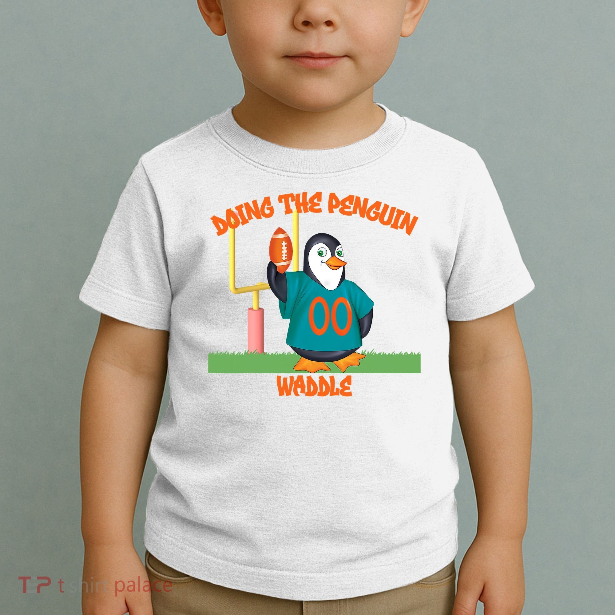 Doing The Penguin Waddle Football Touchdown Celebration Toddler T-Shirt
