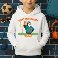 Doing The Penguin Waddle Football Touchdown Celebration Kids Hoodie thumb 2