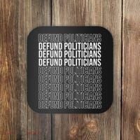 Defund The Politicians Grocery Bag Spoof Coaster thumb 0