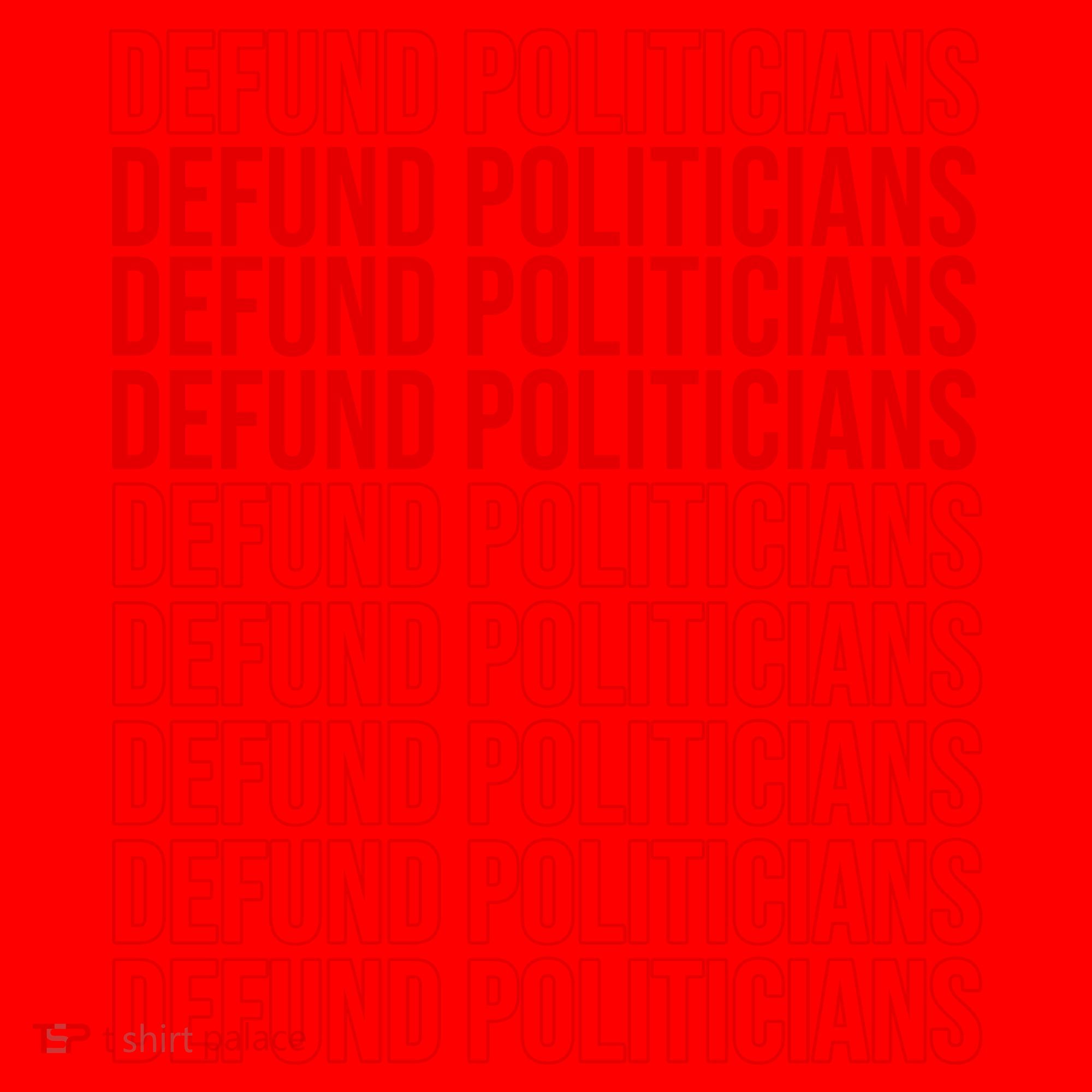 Defund The Politicians Grocery Bag Spoof Santa Hat