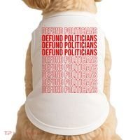 Defund The Politicians Grocery Bag Spoof Doggie Tank thumb 0