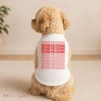 Defund The Politicians Grocery Bag Spoof Doggie Tank thumb 2