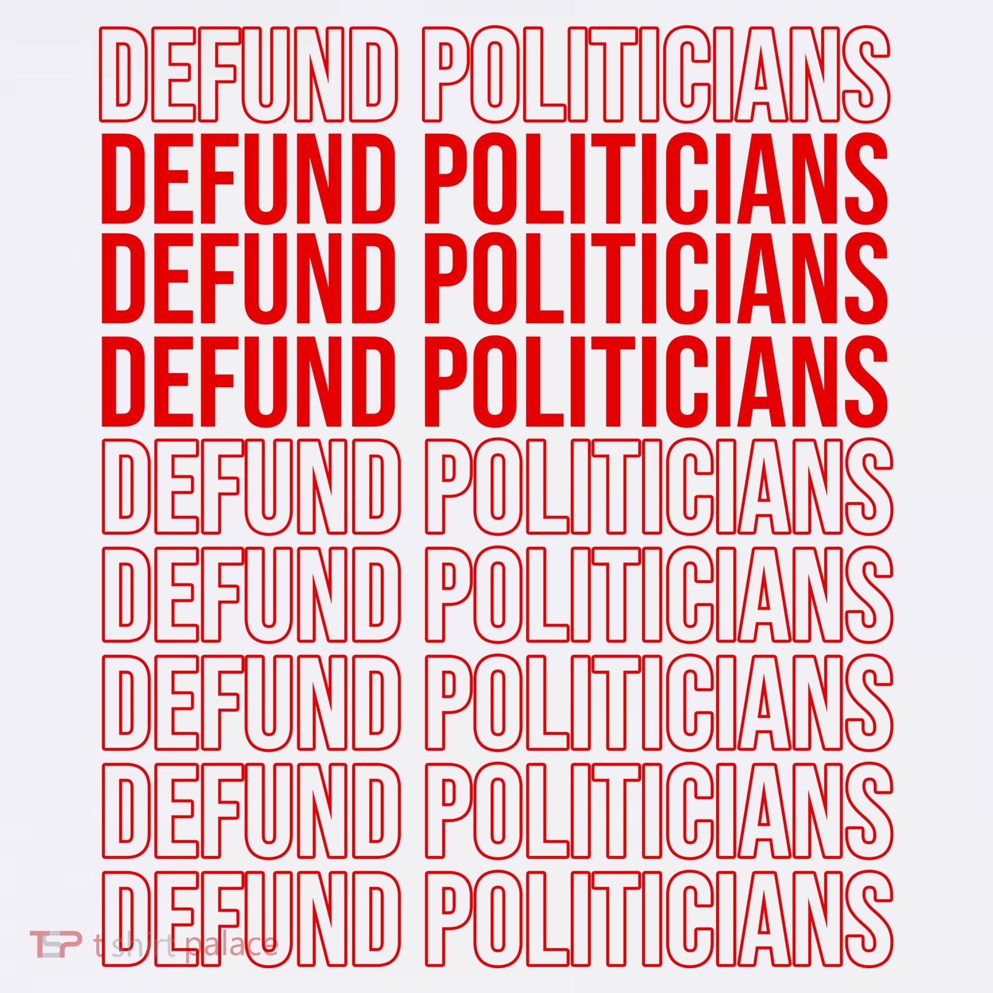 Defund The Politicians Grocery Bag Spoof Hoodie
