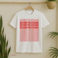 Defund The Politicians Grocery Bag Spoof T-Shirt thumb 2