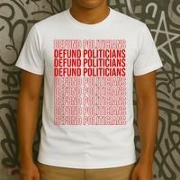 Defund The Politicians Grocery Bag Spoof T-Shirt thumb 3