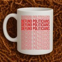 Defund The Politicians Grocery Bag Spoof Coffee Mug thumb 2