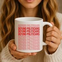 Defund The Politicians Grocery Bag Spoof Coffee Mug thumb 3