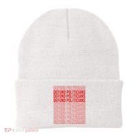 Defund The Politicians Grocery Bag Spoof Beanie thumb 0