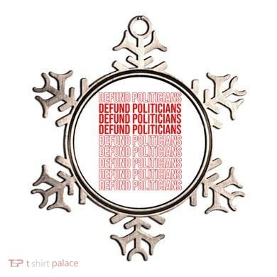 Defund The Politicians Grocery Bag Spoof Ornament