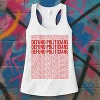 Defund The Politicians Grocery Bag Spoof Women's Tank Top thumb 3