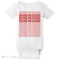 Defund The Politicians Grocery Bag Spoof Baby Bodysuit thumb 0