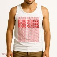 Defund The Politicians Grocery Bag Spoof Tank Top thumb 3