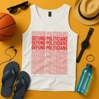 Defund The Politicians Grocery Bag Spoof Tank Top thumb 4