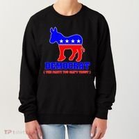 Democrat The Party You Can't Trust Women's Sweatshirt thumb 0