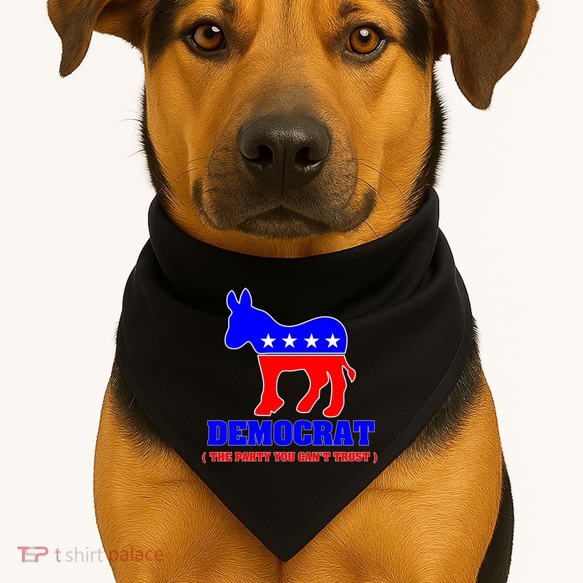 Democrat The Party You Can't Trust USA-Made Doggie Bandana