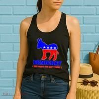 Democrat The Party You Can't Trust Women's Tank Top thumb 2
