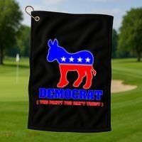 Democrat The Party You Can't Trust Golf Towel thumb 1