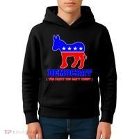 Democrat The Party You Can't Trust Kids Hoodie thumb 4
