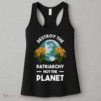 Destroy The Patriarchy Not The Planet Women's Tank Top thumb 3