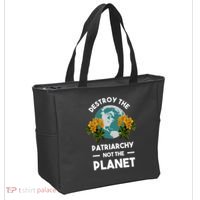 Destroy The Patriarchy Not The Planet Tote Bag thumb 2