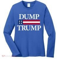 Dump Trump Political Women's Long Sleeve Shirt thumb 0