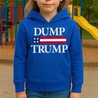 Dump Trump Political Kids Hoodie thumb 3
