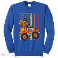 Dabbing Turkey Pumpkin Truck Autumn Usa Flag Thanksgiving Gift Sweatshirt thumb 0