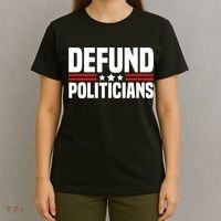 Defund The Politicians Patriotically Politics Libertarian T-Shirt thumb 4
