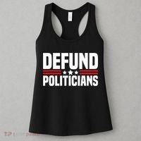 Defund The Politicians Patriotically Politics Libertarian Women's Tank Top thumb 3