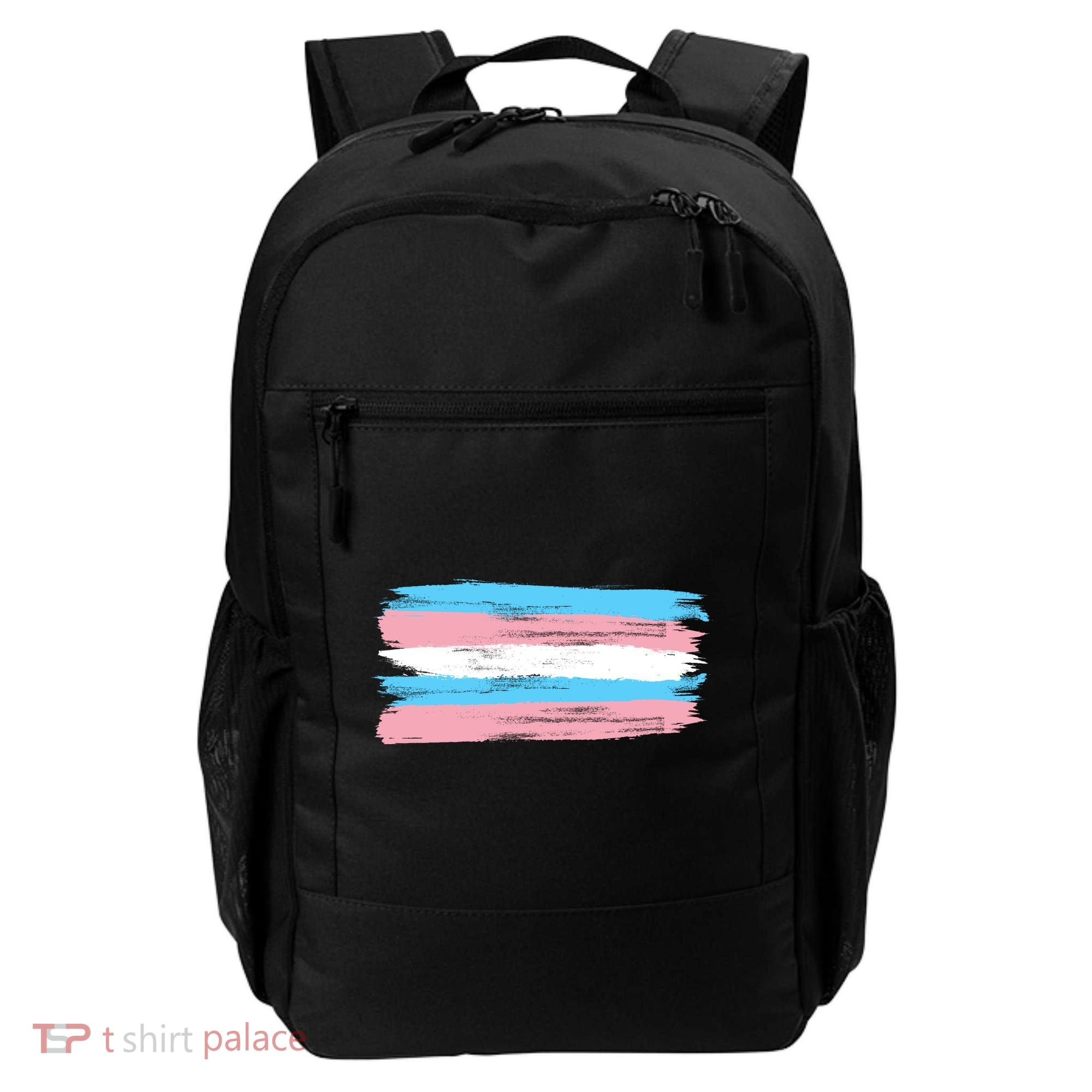 Distressed Transgender Pride Flag Backpack