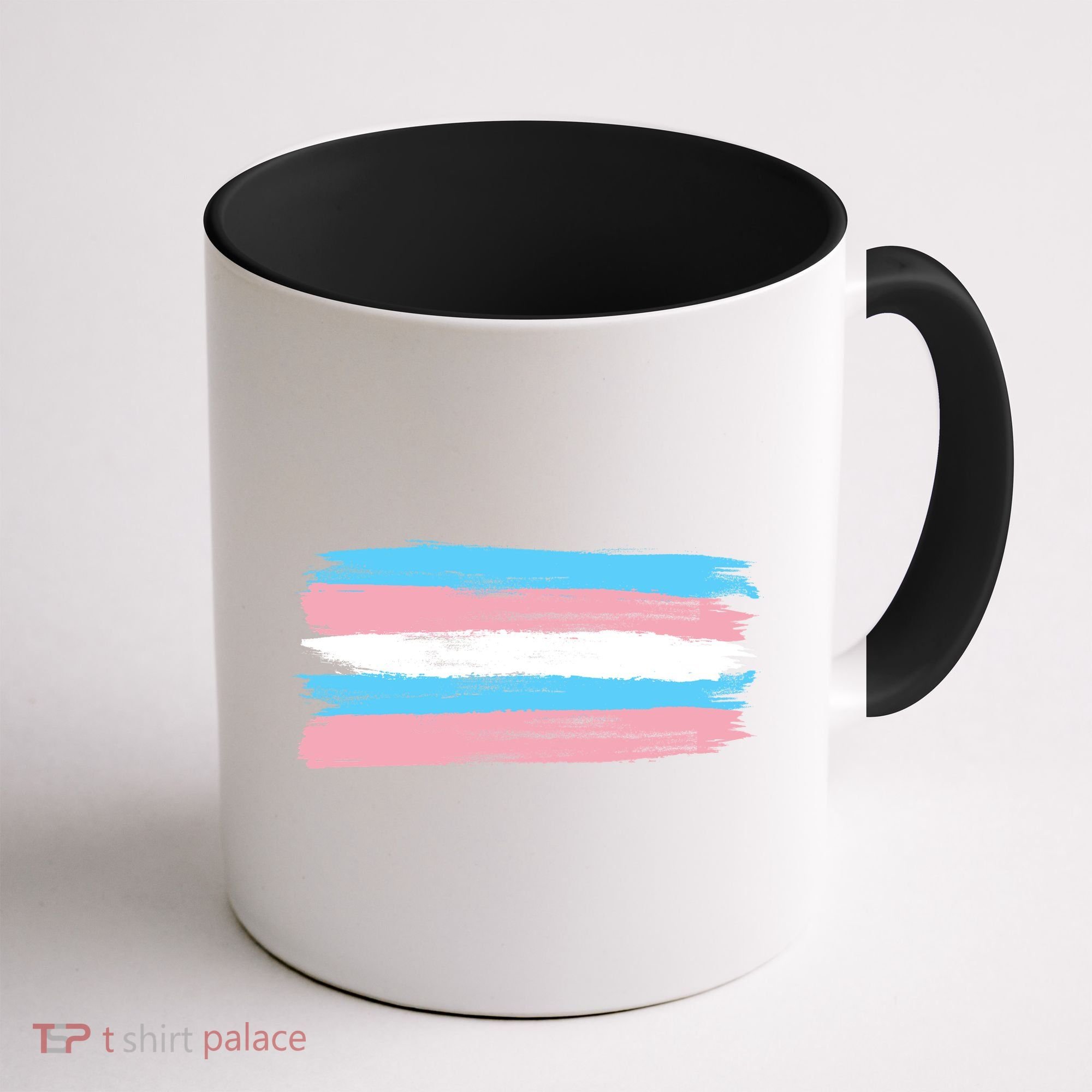 Distressed Transgender Pride Flag Coffee Mug