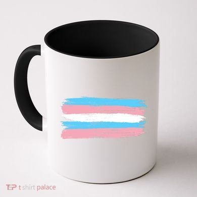 Distressed Transgender Pride Flag Coffee Mug