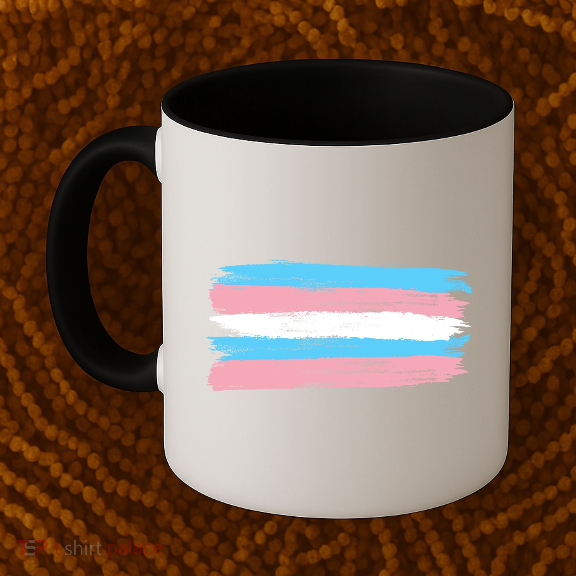Distressed Transgender Pride Flag Coffee Mug