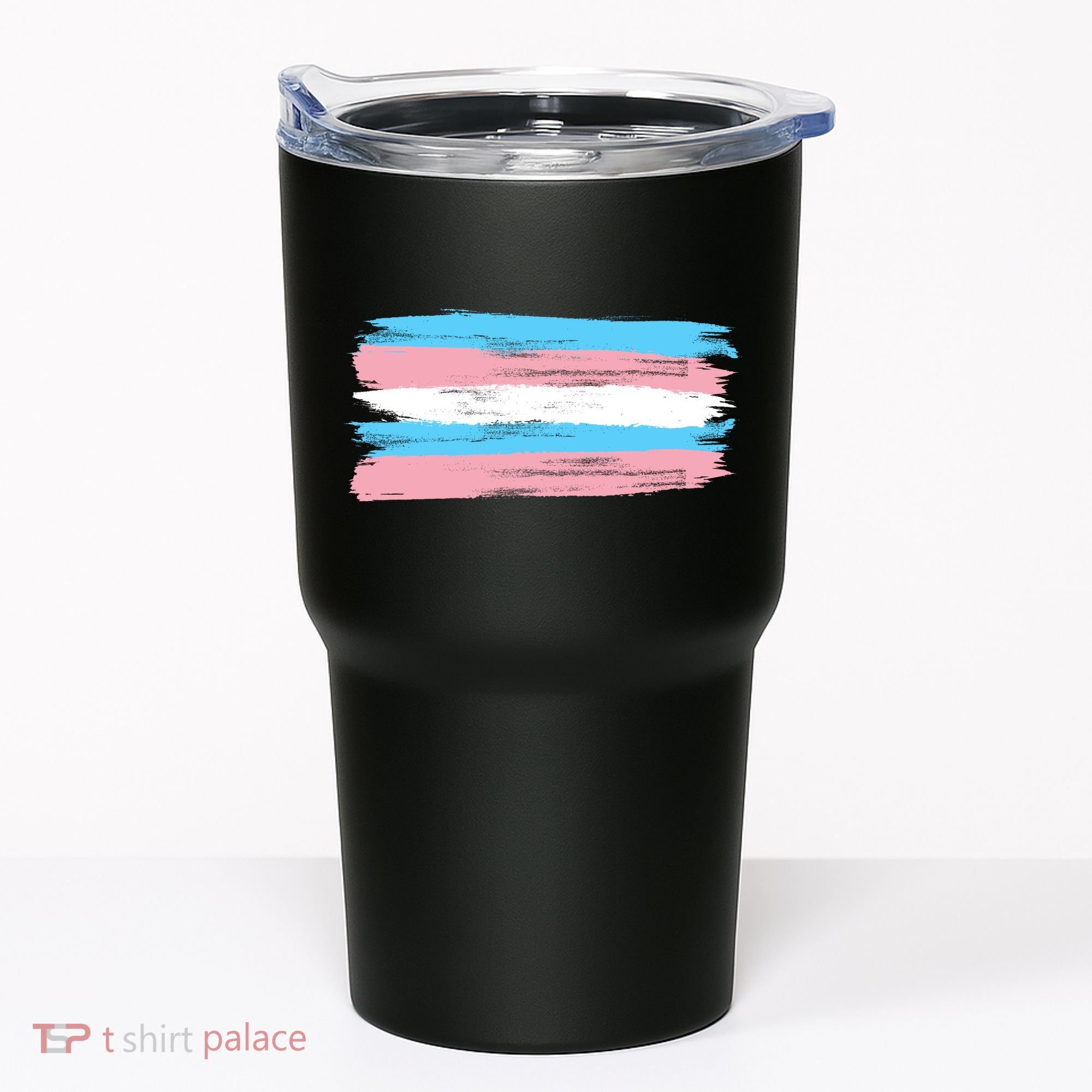 Distressed Transgender Pride Flag Tumbler