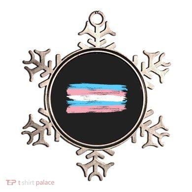 Distressed Transgender Pride Flag Ornament