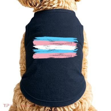 Distressed Transgender Pride Flag Doggie Tank