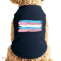 Distressed Transgender Pride Flag Doggie Tank thumb 0