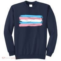 Distressed Transgender Pride Flag Sweatshirt thumb 0