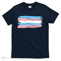 Distressed Transgender Pride Flag T-Shirt thumb 0