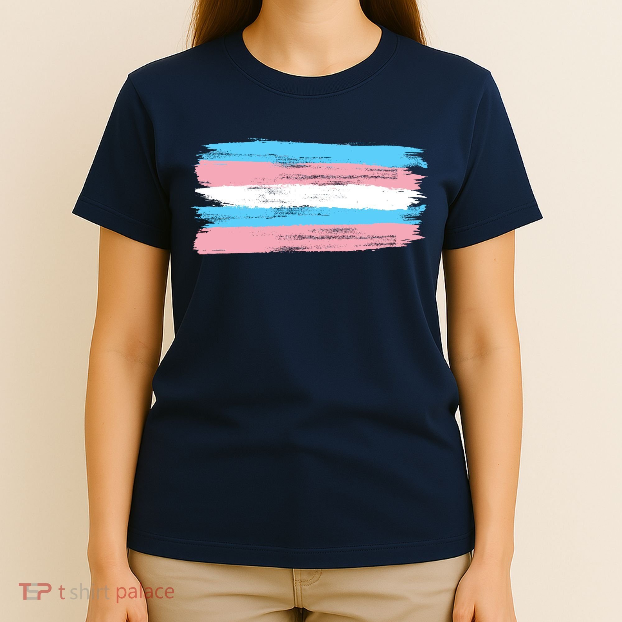Distressed Transgender Pride Flag T-Shirt