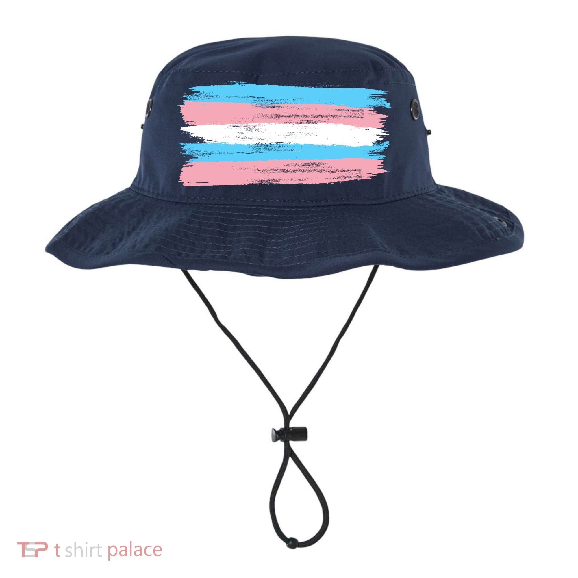 Distressed Transgender Pride Flag Bucket Hat