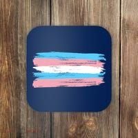 Distressed Transgender Pride Flag Coaster thumb 0