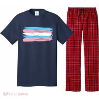Distressed Transgender Pride Flag Pajama Set thumb 0